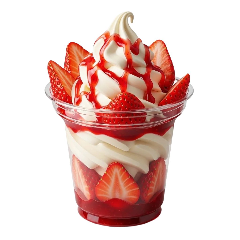 Mixue Menu Indonesia with Prices 2026 Strawberry Mi-Sundae